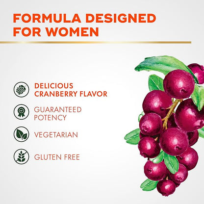 Align Probiotic, Women’s Dualbiotic Gummies, Cranberry Flavor, 90ct