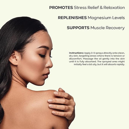 PURPUR Zechstein Magnesium Oil Spray - 100% Pure Topical Magnesium Supplement for Muscle Recovery, Joint Support, and Skin Health, 8 oz