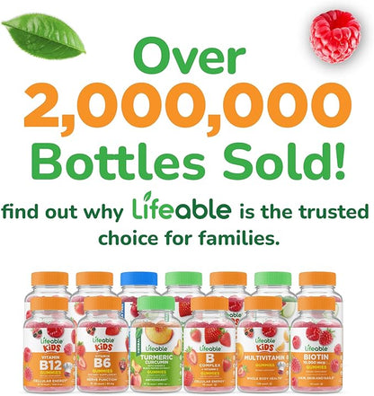 Lifeable Black Cohosh Gummies | 500 mg | Black Cohosh for Menopause Hot Flashes and Night Sweats Relief for Women | Non GMO and Vagan Herbal Supplements | 90 Gummies