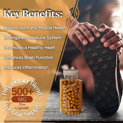 Turmeric Curcumin with 95% Curcuminoids & BioPerine Black Pepper | 1500mg | Joint Support Supplement | Non-GMO Gluten-Free - 240 Capsules