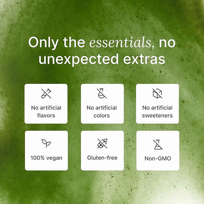 Huel Daily Greens Single Serve Lemon and Ginger | Superfood Greens Powder | 91 Vitamins, Minerals, and Wholefood-Sourced Ingredients | Adaptogens, Antioxidants, Gut-Friendly Probiotics | 12 Pack