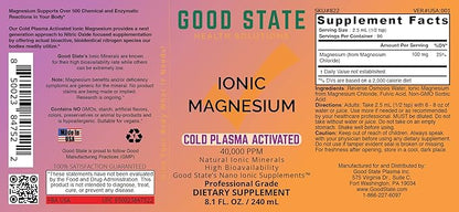 Cold Plasma-Activated Liquid Ionic Magnesium | 100 mg per Serving | 96 Servings