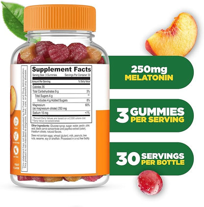 Magnesium Citrate Gummies | 250mg Elemental Magnesium from 2,130mg Magnesium Citrate | Great Tasting Magnesium Supplement | Stress Relief Support for Adults | 90 Magnesium Gummies | Lifeable