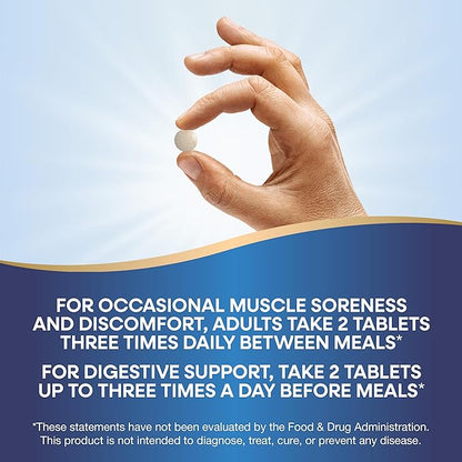 Nature's Way Mega-Zyme, Pancreatic & Systemic Enzymes*, Relieves Occasional Muscle Soreness Due to Overexertion and Exercise,* Digestive Support*, 100 Tablets (Packaging May Vary)