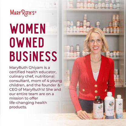 Multivitamin for Women, Men & Kids by MaryRuth's | Liquid Morning Multivitamin | Mens, Womens Vitamins | Vitamin A C D E B6 B12 Biotin Zinc | Beauty | Vegan | Non-GMO | Gluten Free | 32 Servings