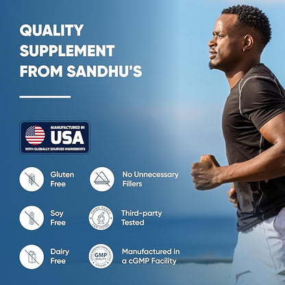 Sandhu's Zinc Supplement with Ionophores| Quercetin & Green Tea Extract for Superior Absorption and High Potency| 900mg Vegetarian Capsules 120 Days Supply| Immune Support for Men & Women