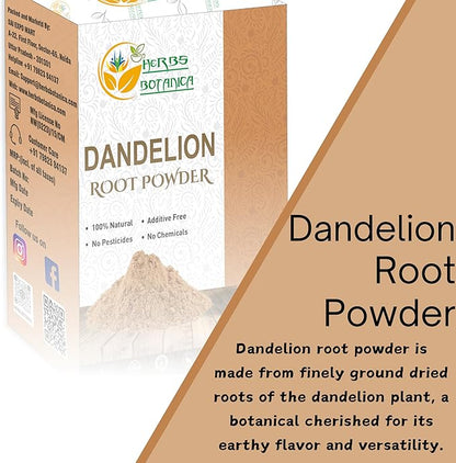 Dandelion Root Powder 100% Natural Dandelion Root for Herbal Tea, Detox & Wellness – Finely Ground, Additive-Free Vegan Supplement – 8 oz Resealable Pack
