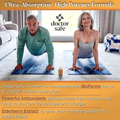 Turmeric Curcumin with 95% Curcuminoids & BioPerine Black Pepper | 1500mg | Joint Support Supplement | Non-GMO Gluten-Free - 240 Capsules