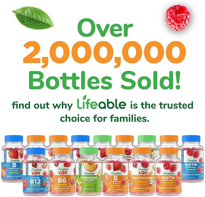 Lifeable Prebiotic Fiber Gummies for Adults | 5g | Great Tasting Fiber Supplement Gummies | Prebiotic Gummies for Digestive Health | High Fiber Gummies for Women, Men | 90 Gummies