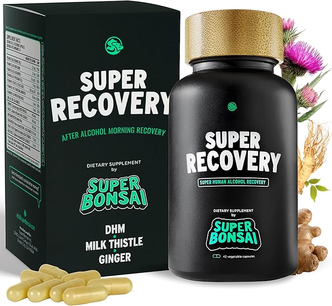 Super Recovery Capsules for Post Celebration and Morning Relief - All Natural Holistic Support - 3 Capsules Taken Before Drinking and an Optional Serving After (14 Servings)