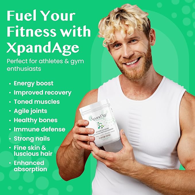 Bovine Extreme Collagen Peptide Powder with biotin,Pea,Guarana,safed musli and Others for Hair, Nails,Energy, Lean Muscle and Joint Health.Flavor Bitter Chocolate
