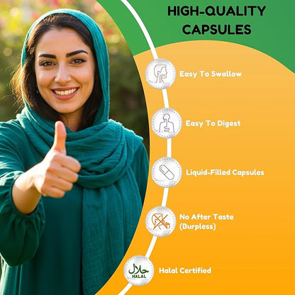 Halal Multivitamins for Women, Men & Adults, 30 Servings | Iron, Vitamin A, B6, B12, Biotin, Niacin, C, D3, E, Zinc, Calcium, Folic Acid, CoQ10 | Halal Vitamins