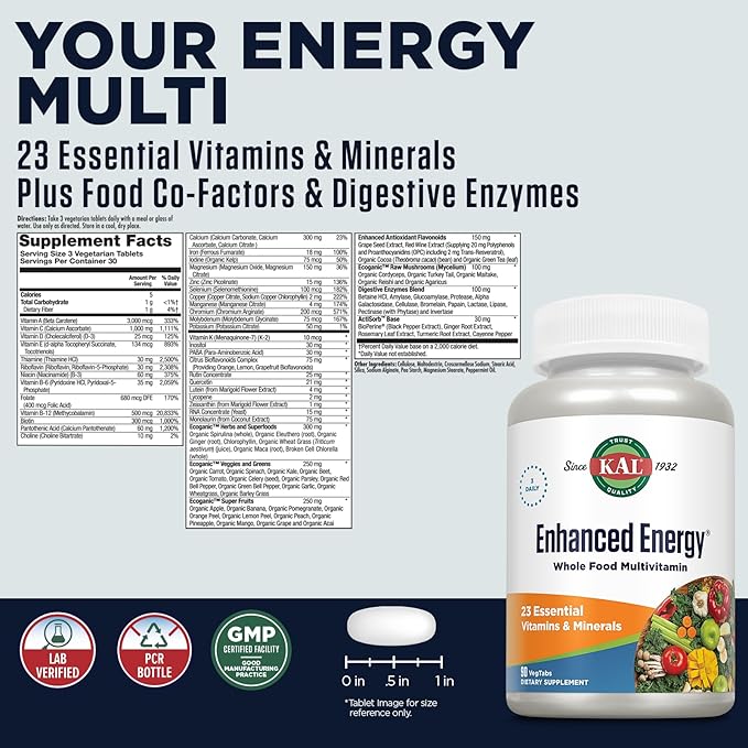 Kal Enhanced Energy, 90 Count