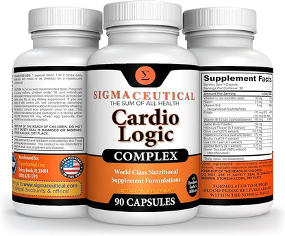 Hawthorn Extract Supplement, Olive Leaf Supplement, Garlic Extract Supplement & Hibiscus Supplement - 90 Capsules