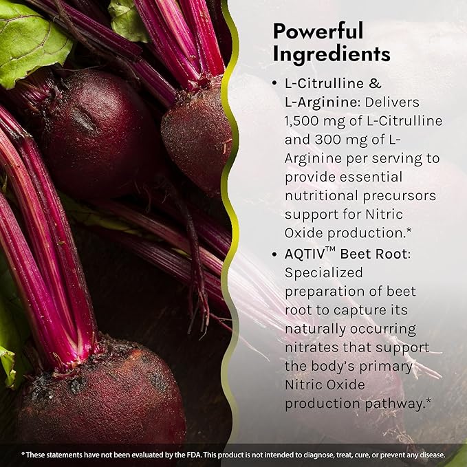 Irwin Naturals L-Citrulline + L-Arginine - 60 Liquid Soft-Gels - Booster for Men with Beet Root - Supports Blood Flow