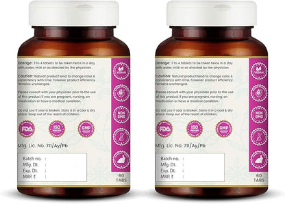 Kanchnar Guggulu - Ayurvedic Supplement for Thyroid | Hormonal Balance for Women | Reduces Joint and Muscles Pain | for Swollen Lymph Nodes | 60 Tablets (120)