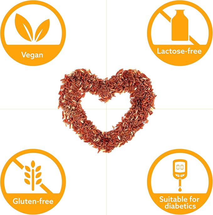 Cholesterin Komplex | 30 Vegan Tablets | Supplement to Maintain Cholesterol Levels | Red Yeast Rice Extract with Monacolin K | Gluten-Free, Lactose-Free | Manufactured in Europe