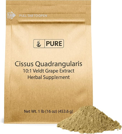 Pure Original Ingredients Cissus Quadrangularis (1lb) Traditional Herbal Supplement, Veldt Grape, Non-GMO, Lab-Verified