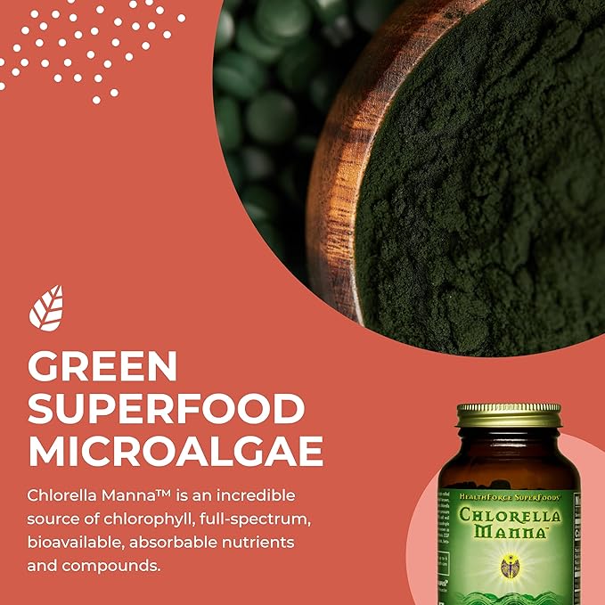 HealthForce SuperFoods Chlorella Manna - Capsule - 150 Vegan Capsules