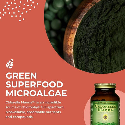 HealthForce SuperFoods Chlorella Manna - Capsule - 150 Vegan Capsules