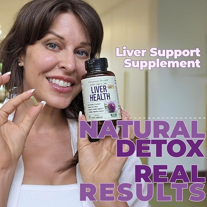 Liver Cleanse Detox & Repair Milk Thistle Supplement - Natural Liver Support - Artichoke Extract & Digestive Enzymes. Dandelion Root Supplement to Support Digestion & Promote Cellular Repair. 90 Caps