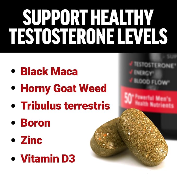 FORCE FACTOR Test X180 Multivitamin, Testosterone Booster Supplement for Men, Support Muscle, Strength, Performance & Vitality, 50+ Nutrients for Men’s Health & All 13 Essential Vitamins, 120 Tablets
