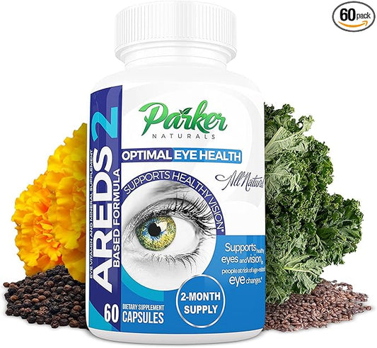 Optimal Eye Health Vitamin & Mineral Supplement, Eye Supplements & Vitamins for Vision with Vitamin C & E, Lutein & Zeaxanthin Supplements, 60 Caps