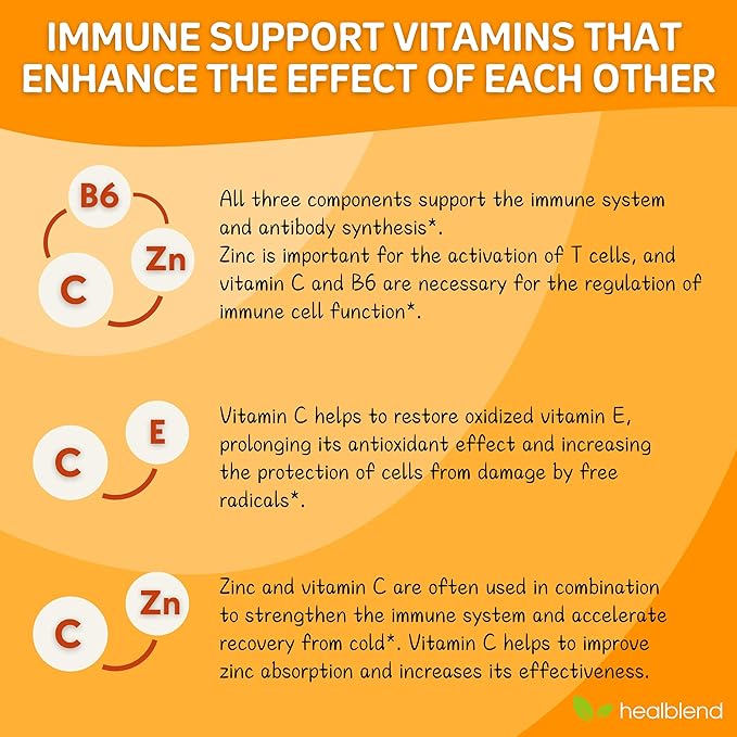 10 in 1 Immune Support Supplement Booster with Elderberry, Zinc, Echinacea, Turmeric, Lactobacillus Acidophilus, for Adults [120 Capsules]
