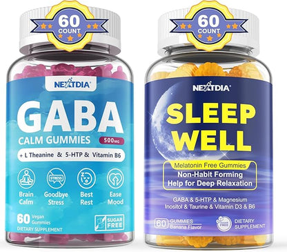 GABA Gummies,Melatonin Free Natural Sleep Gummies