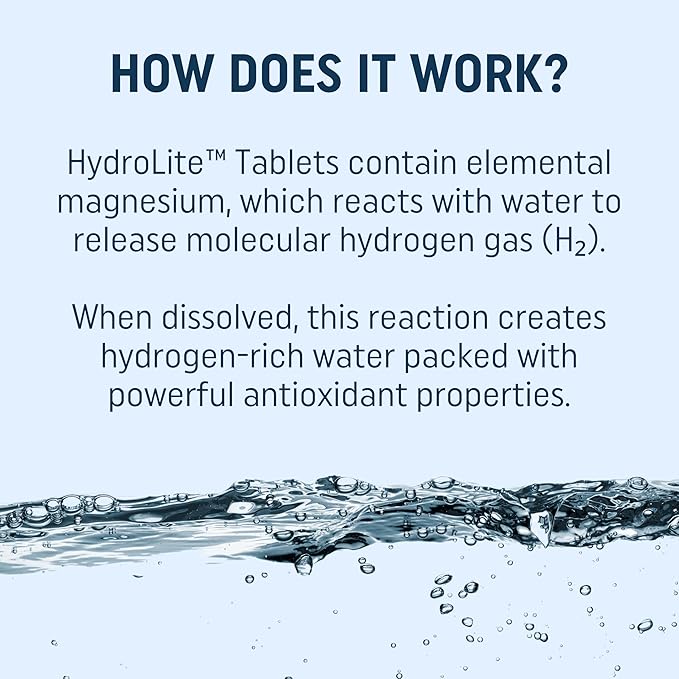 Molecular Hydrogen Tablets for Drinking Water with Magnesium | Highest Concentration H2 12,000 PPB | Energy Booster, Enhance Performance & Recovery | Made in USA, 30 Tablets (Raspberry)