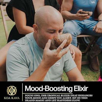 1 Kilogram (2.2 Pounds) Premium Fiji Waka from Koa Kava with a Drawstring Kava Strainer