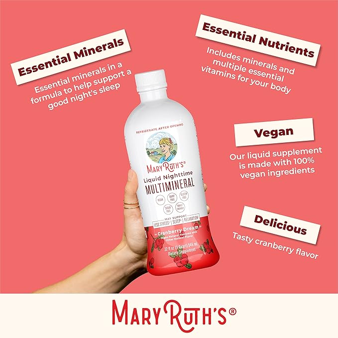 MaryRuth's Liquid Morning Multivitamin Essentials+ | Vitamin A C D E B6 B12 Biotin Zinc | Mens Womens Multivitamin | Immune Support | Beauty | Sugar Free | Vitamins for Ages 1+ | Vegan | 32 Fl Oz
