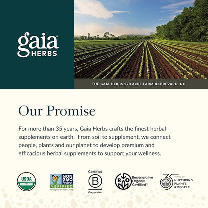 Gaia Herbs Organic Immune Rapid Defense Gummies - Supports Immunity - with Propolis, Ginger, and Echinacea - 60 Vegan Gummies (30-Day Supply)