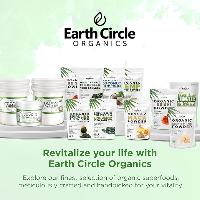 Premium Organic CHLORELLA /SPIRULINA 1000 Tablets (50/50) Kosher, Vegan - Green Algae Superfood, Cracked Cell Wall, Chlorophyll, High in Protein & Iron, no additives, or fillers 8.75 Oz (3 Pack)