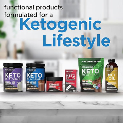 KETO SCIENCE Ketones Powder, Exogenous Ketone Powder, with goBHB, Keto Electrolytes Powder, Supports Metabolism, Focus and Workout Support, Passion Fruit Flavor, 15 Servings
