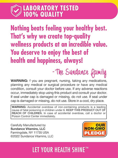 Sundance Prenatal Multivitamin | with Folic Acid | 100 Quick Release Capsules | 800 mcg | Non-GMO, Gluten Free Supplement for Women