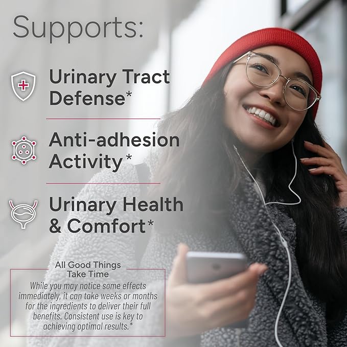 40mg PAC Plus D-Mannose and Probiotics | Most Powerful Cranberry Supplement for Urinary Tract Health | Cranberry Pills for Women & Men | High Potency Defense & Cleansing Support | 60 Capsules