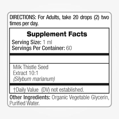 FITO MEDIC'S Lab - Milk Thistle Liquid, Liver Support - Pure - Milk Thistle Extract - Cardo Mariano – from - Milk Thistle Seed, Ultra high Absorption, Alcohol Free.