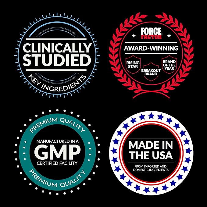 FORCE FACTOR Tribulus Terrestris Max for Men, Testosterone Booster and Male Vitality Supplement, for Superior Absorption, 2000mg, 120 Capsules