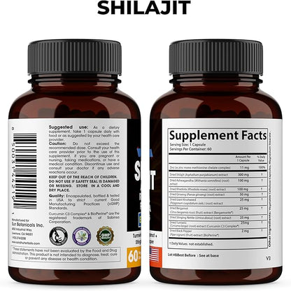 Sandhu Herbals Shilajit, Sea Moss & Zinc 50mg Supplement Combo | Supports Natural Energy, Immune and Cognitive Health