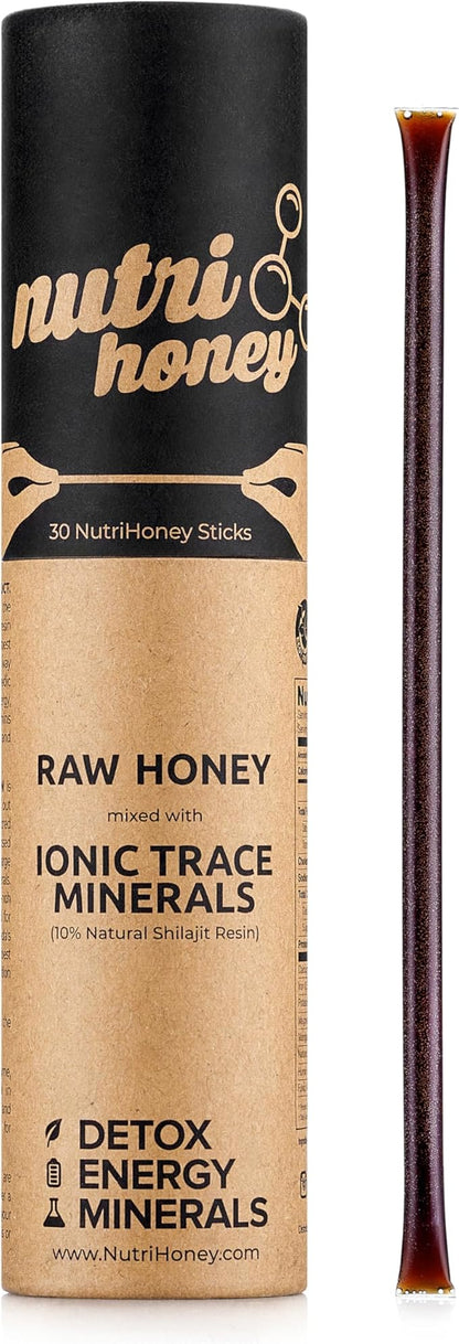 NATURAL SHILAJIT Bundle – 5.3 oz Resin + 30 Shilajit Honey Sticks with Raw Honey, Fulvic Acid & Trace Minerals for Energy & Immune Support