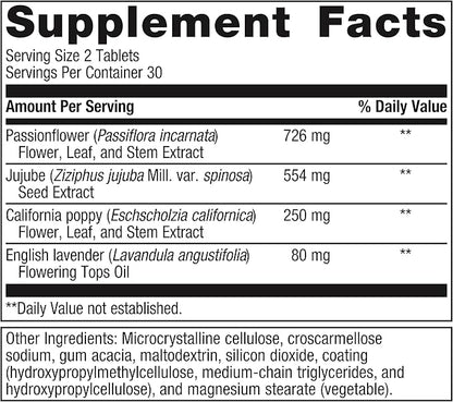 Metagenics Tran-Q Sleep - for Stress Management & Sleep Support - with California Poppy, English Lavender & Passion Flower Herb - Melatonin Free - 60 Tablets