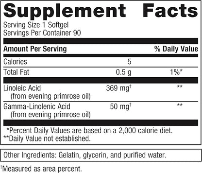 Metagenics OmegaGenics Evening Primrose Oil - High Potency - Supports Prostaglandin Metabolism & Cellular Health* - Gamma-Linolenic Acid (GLA) Supplement - Non-GMO & Gluten-Free - 90 Softgels