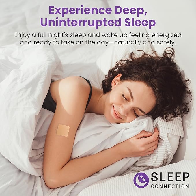 Melatonin Patches for Adults - 30 Beige Sleep Patches, Skin Friendly, Sleep Promoting Stickers with Natural Ingredients - Supports Better Sleep and Relaxation