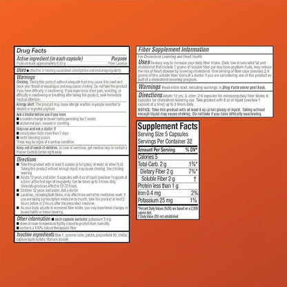 Quality Choice Daily Fiber Capsules for Regularity, 160 Count