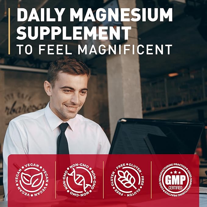 Magnesium Glycinate & L-Threonate Complex 410mg - Pack of 2