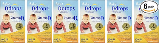 Ddrops Baby Drops Yellow, 540 Count (Pack of 6)