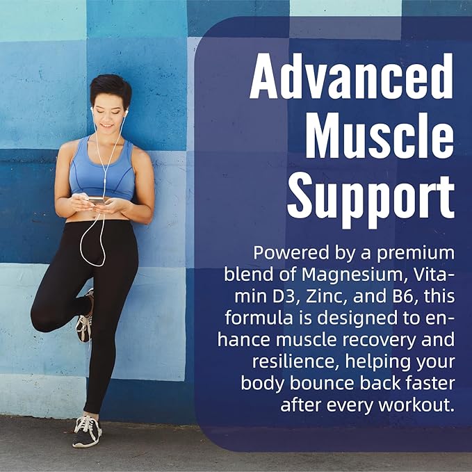 Magnesium Glycinate 500 mg for Adults - Plus D3,B6 & Zinc - Magnesium Glycinate Gummies,High Absorption - Support for Relaxation,Brain,Bone & Immunity Health - Sugar Free - 120Cts