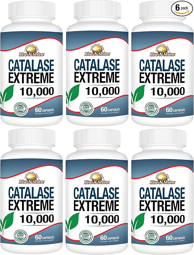 Catalase Extreme Supplement 10,000 with Saw Palmetto, Biotin, Fo-Ti, PABA - Hair Supplements for Strong Hair - 360 Capsules - Pack of 6 (180-day Supply)