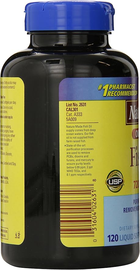Nature Made (One a Day) Fish Oil, 1200mg 120-Count